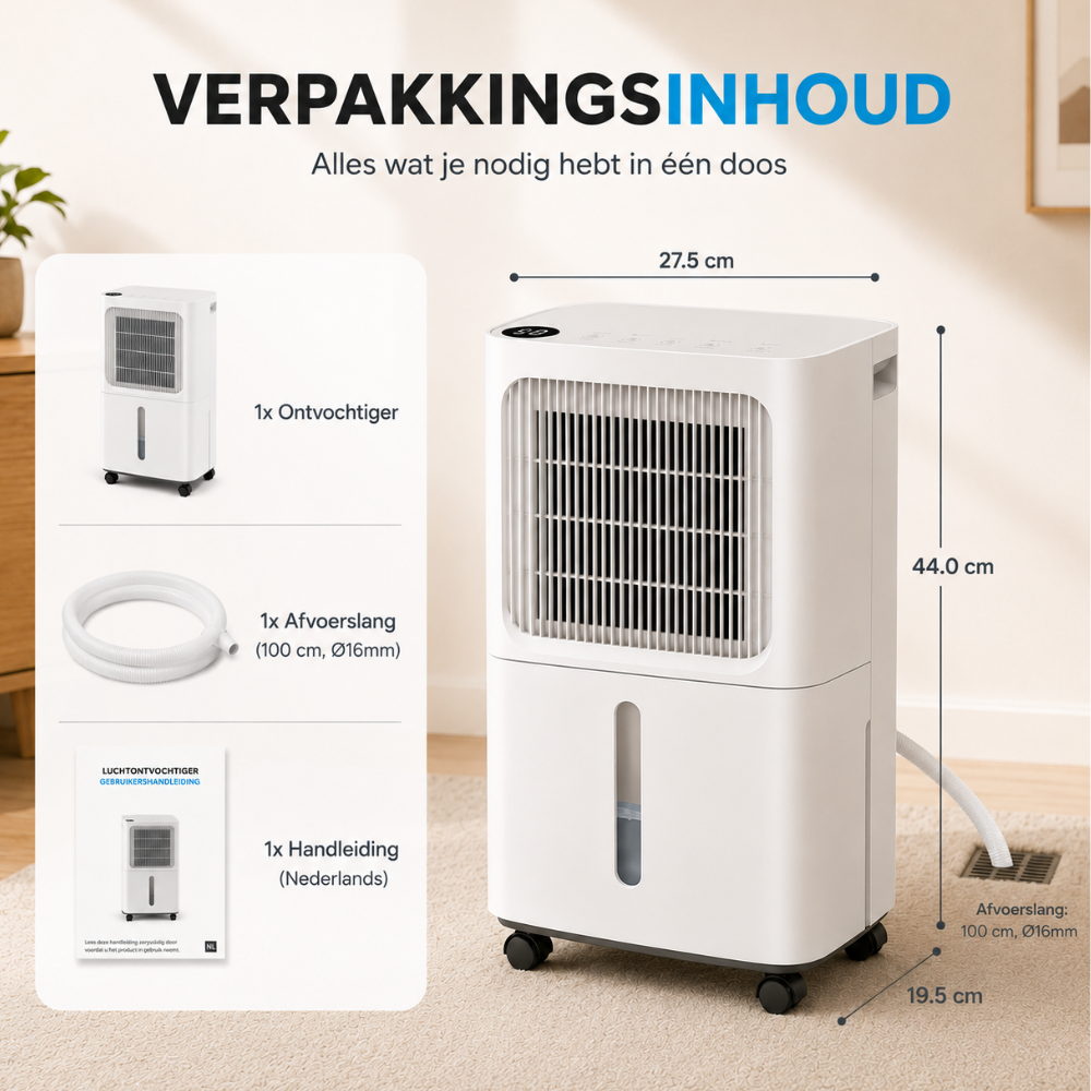 Vela Luchtontvochtiger 20L